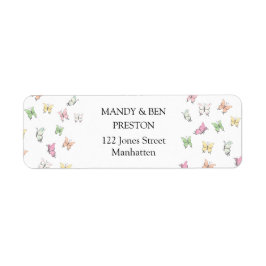 Schmetterlinge — adresskleber etiket