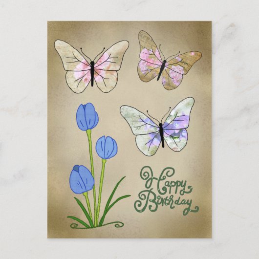 Schmetterlinge  briefkaart (Voorkant)