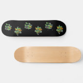 Schmetterlinge mit Blätter, Regentropfen Skateboard (Horizontaal)