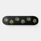 Schmetterlinge mit Blätter, Regentropfen Skateboard (Horizontaal)