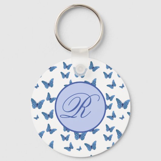 Schmetterlinge Punkte personalisiert Sleutelhanger (Voorkant)