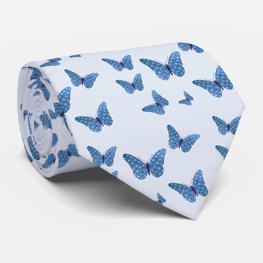 Schmetterlinge Punkte Stropdas (Opgerold)