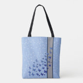 Schmetterlinge und Löwenzahn Tote Bag (Achterkant)