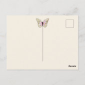 Schmetterlinge Vintag Postkarte Briefkaart (Achterkant)