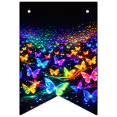 Schmetterlings wimpl in Neonfarben Vlaggetjes (Eerste vlag)