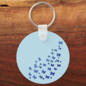 Schmetterlingsschwarm Sleutelhanger (Achterkant)