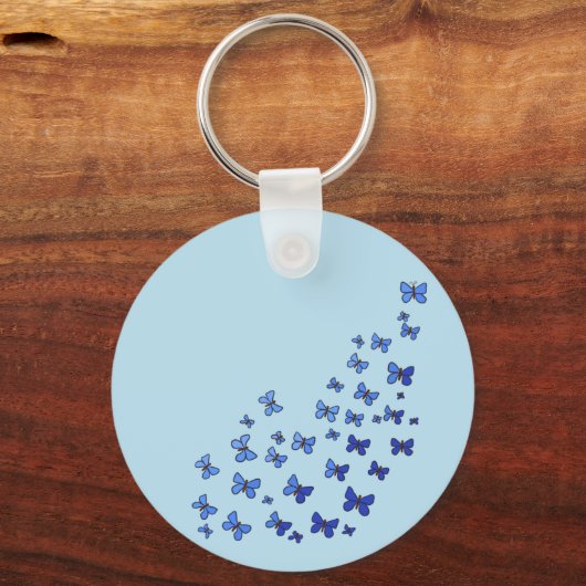 Schmetterlingsschwarm Sleutelhanger (Achterkant)