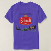Schmidt Beer Retro Defunct Natuur Scene T-shirt (Design voorkant)