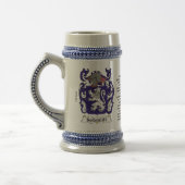Schmidt Family Coat of Arms Stein Bierpul (Links)