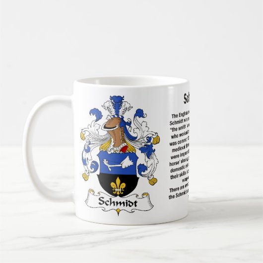 Schmidt Family Crest Mok (Links)