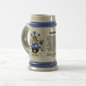 Schmidt Family Crest Stein Bierpul (Voorkant links)