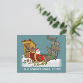 Schmidt House Funny Christmas Briefkaart (Staand voorkant)