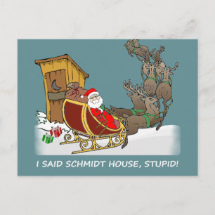 Schmidt House Funny Christmas Briefkaart