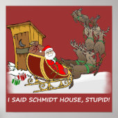 Schmidt House Funny kerstPoster Poster (Voorkant)
