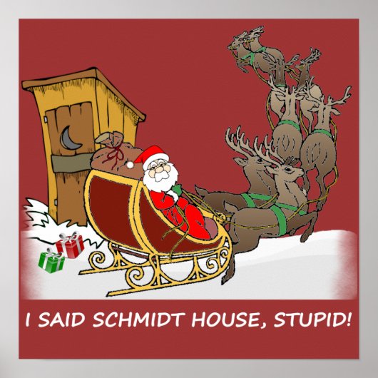 Schmidt House Funny kerstPoster Poster (Voorkant)