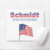 Schmidt voor de Amerikaanse vlag van het Congres P Muismat (Met muis)