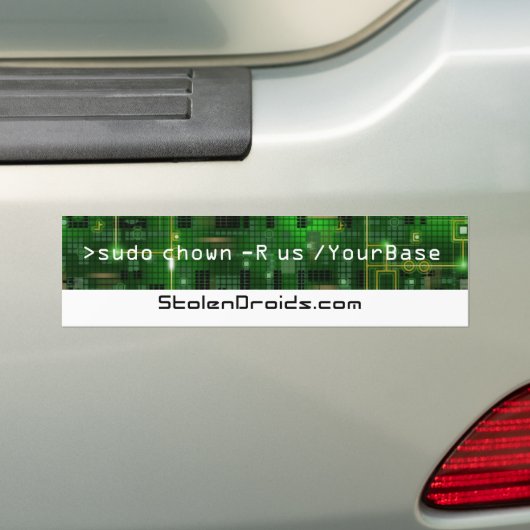 Schmidty's Linux-code Bumpersticker (Op auto)