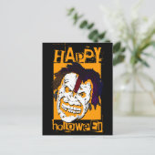 Schmile! gelukkig halloween briefkaart (Staand voorkant)