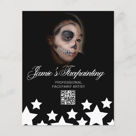 Schminkclown Kinderfeestje Verhuur Flyer (Voorkant)