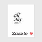 Schmitt-citaat voor de hele dag sticker (Vel)