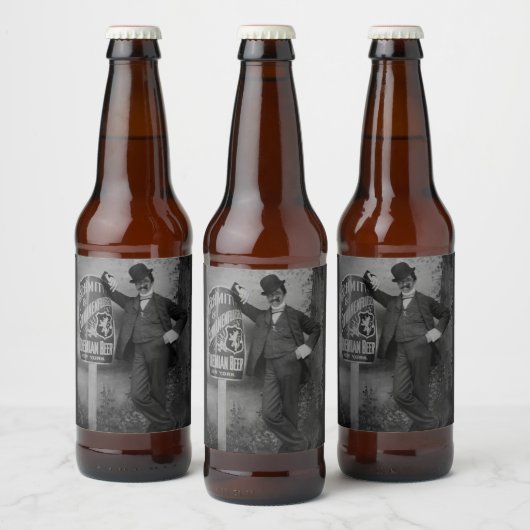 Schmitt & Schwanenfluegel Brewery Vintage Bier Etiket (Flessen)