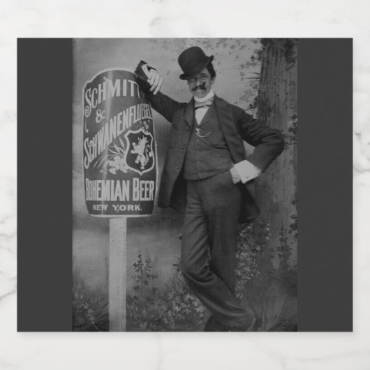 Schmitt & Schwanenfluegel Brewery Vintage Bier Etiket (Enkel label)