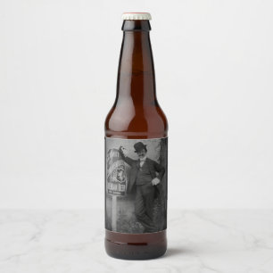 Schmitt & Schwanenfluegel Brewery Vintage Bier Etiket