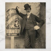 Schmitt & Schwanenfluegel Brewery Vintage Wijn Etiket (Enkel label)