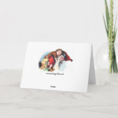 Schmucker: Kerstman die met Kinderen spelen Feestdagen Kaart (Achterkant)