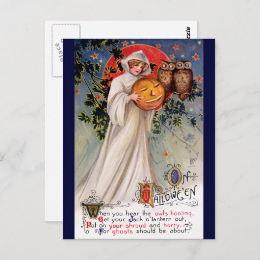 Schmucker: Op Halloween Briefkaart (Voorkant / Achterkant)
