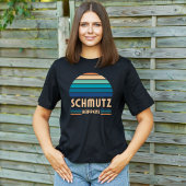 Schmutz Happens, Grappig Jiddisch, Retro Sunset T-shirt