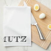 Schmutz Jewish Humor Theedoek (Quarter Fold)