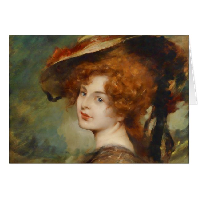 Schmutzler Lady met Red Hair en Pet (Voorkant Horizontaal)