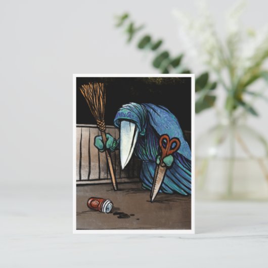 Schnabelperchten - Spooky Yule Critter Briefkaart (Staand voorkant)