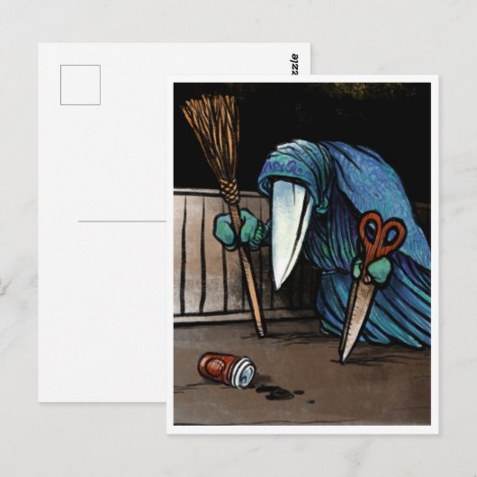 Schnabelperchten - Spooky Yule Critter Briefkaart (Voorkant / Achterkant)