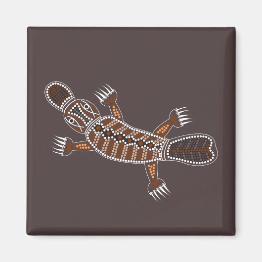 Schnabeltier oder Platypus Magneet (Voorkant)