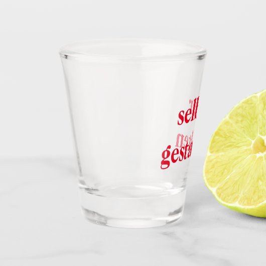 Schnapsglas selber gestalten shot glas (Links)