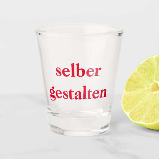 Schnapsglas selber gestalten shot glas (Voorkant)