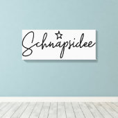 Schnapsidee, Duits woord, Booze Idea, Duits Canvas Afdruk (Insitu (Houten vloer))