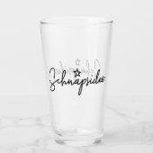Schnapsidee, Duits woord, Booze Idea, Duits Glas (Achterkant)
