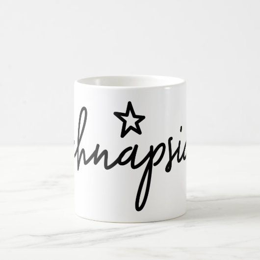 Schnapsidee, Duits woord, Booze Idea, Duits Koffiemok (Center)