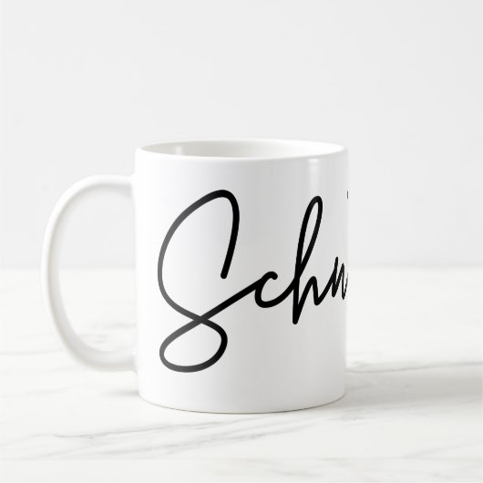 Schnapsidee, Duits woord, Booze Idea, Duits Koffiemok (Links)