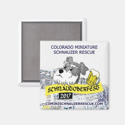Schnautoberfest 2017 - Magneet (Voorkant / Achterkant)