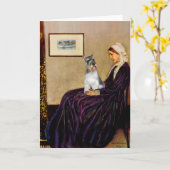 Schnauzer 11N - Moeder van Whistler Kaart (Gele Bloem)