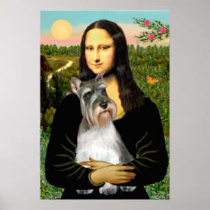 Schnauzer 11N - Mona Lisa Poster