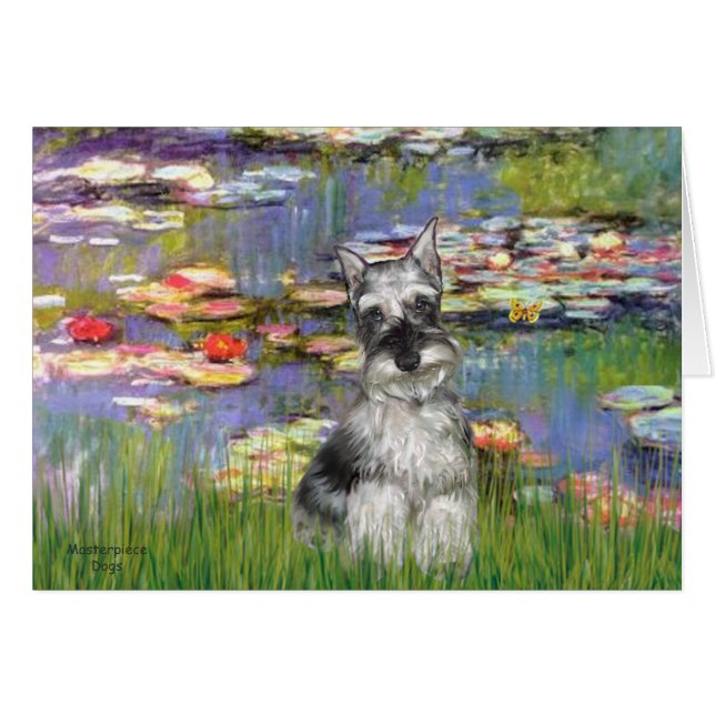 Schnauzer 1 - Waterlelies 2 (Voorkant Horizontaal)