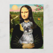 Schnauzer 1N - Mona Lisa Briefkaart (Voorkant)