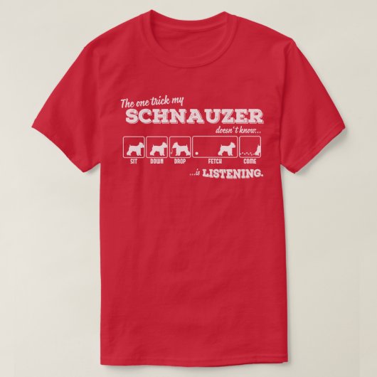 Schnauzer 3 t-shirt (Design voorkant)