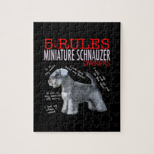 Schnauzer  5 Voorschriften voor de eigenaars van m Legpuzzel