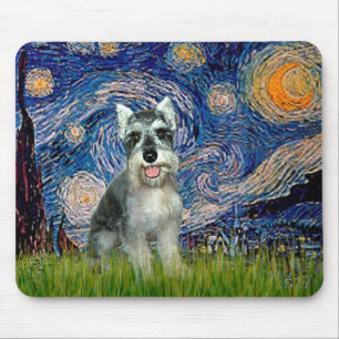 Schnauzer 8cr - Sterrennacht Muismat
